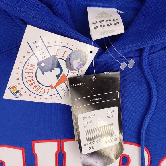 Adidas Chicago Cubs Hoodie Pullover Sweatshirt MLB Baseball  Mens XL - Picture 6 of 8